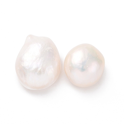 Natural Cultured Freshwater Pearl Beads, Keshi Pearl Bead, No Hole