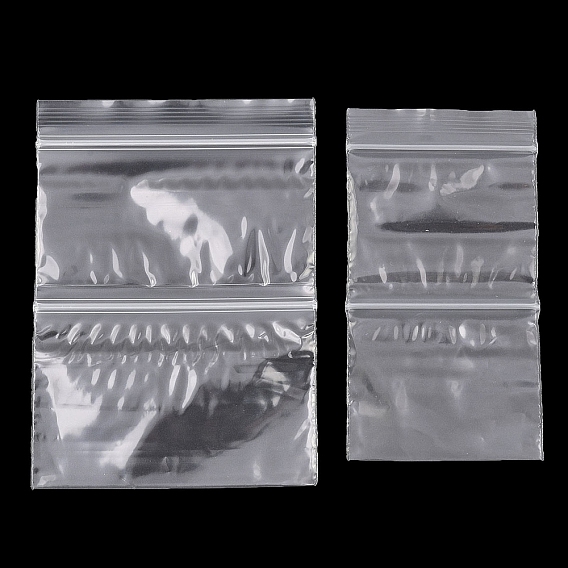 Прозрачные полиэтиленовые пакеты с застежкой-молнией, пакет с двойной косточкой для самозапечатывания, прямоугольные