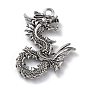 Сплавочные подвески тибетского стиля, без свинца и без кадмия, дракон