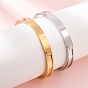 304 Stainless Steel Grooved Bangle Base, Blank Hinged Cuff Bangles, Leather Inlay Bangle Making