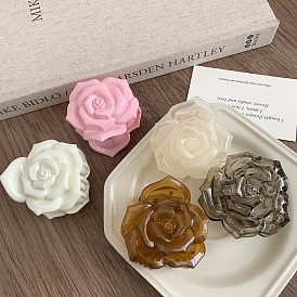 Sweet and Elegant Rose Hair Clip for Women, Half Up Hairstyle.