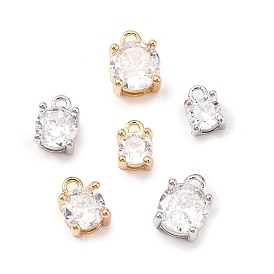 Латунные микро проложить кубического циркония подвески, без кадмия, без никеля и без свинца, круглые подвески