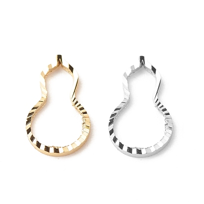 Brass Linking Rings, Long-Lasting Plated, Cadmium Free & Lead Free, Gourd