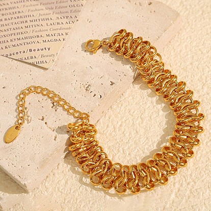 304 женские браслеты-цепочки с кольцевыми звеньями из нержавеющей стали