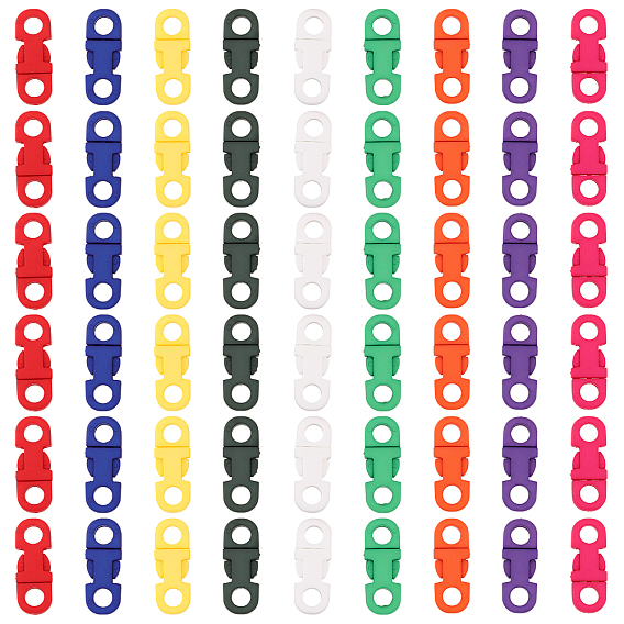 54шт 9 цвета пластиковые боковые пряжки, сверхмощные защелки для рюкзака, поясная сумка
