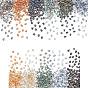 880Pcs 11 colors Electroplate 2-Hole Seed Bead Strands, Czech Glass Beads