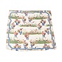 Polyester Rabbit Garden Print Square Scarf Silk Bandana