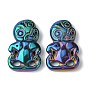 Electroplate Synthetic Non-magnetic Hematite Big Pendants, Monkey