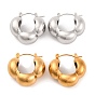 304 серьги из нержавеющей стали для женщин, полукруглый