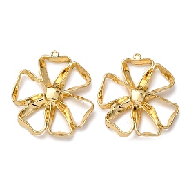 Подвески из сплава , цветок, стойки покрытие