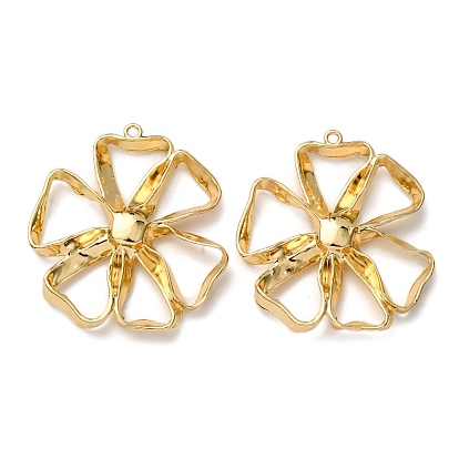 Подвески из сплава , цветок, стойки покрытие