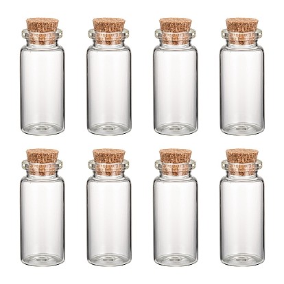 Шарик контейнеры Стеклянная банка, закупоренные бутылки, прозрачные, 22x50 мм
