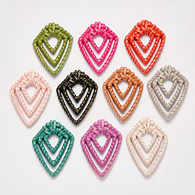 Подвески из смолы, имитация тканого ротанга, воздушный змей