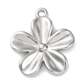 304 подвески из нержавеющей стали, цветочный шарм