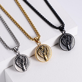 Винтажные 304 подвески из нержавеющей стали в виде змеи в стиле панк-ювелирные украшения для мужчин