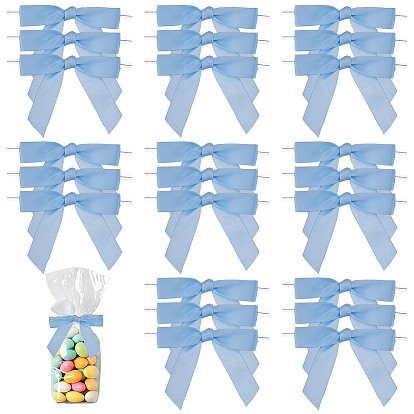 Бантом из полиэстера, с проволочными стяжками, для поделок подарочная упаковка свадебные конфеты украшение партии
