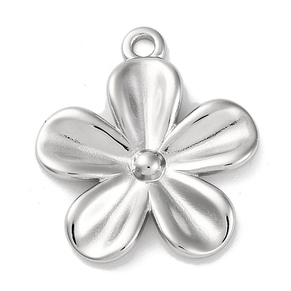 304 подвески из нержавеющей стали, цветочный шарм