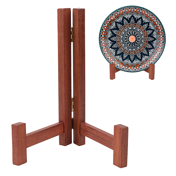 Складной деревянный держатель для чайных блоков, настольные мольберты для декоративных тарелок, фоторамки