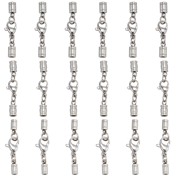 Нержавеющая сталь застежками омаров коготь, пряжка на конце браслета, с мозг заканчивается