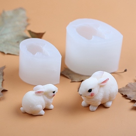 Easter Theme DIY Silicone Candle Molds, Rabbit