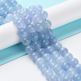 Dyed Natural Malaysia Jade Beads Strands, Round