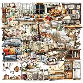 50шт. наклейки для мебели и животных, самоклеящиеся наклейки, для чемодана, скейтборде, холодильник, шлем