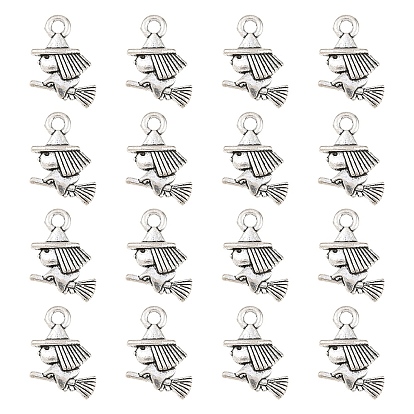 50шт. амулеты ведьмы из тибетского сплава в стиле Хэллоуина, без кадмия, без никеля и без свинца