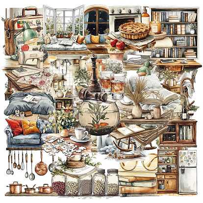 50шт. наклейки для мебели и животных, самоклеящиеся наклейки, для чемодана, скейтборде, холодильник, шлем