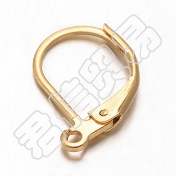 PVD Vacuum Plating 304 Stainless Steel Leverback Earring Findings, with Loop