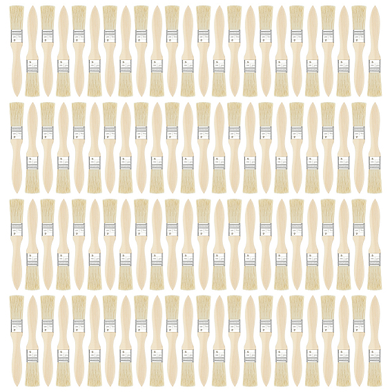 180 шт. кисти для рисования из синтетического волокна и свиной шерсти, с деревянной ручкой