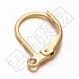 PVD Vacuum Plating 304 Stainless Steel Leverback Earring Findings, with Loop