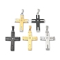 304 подвески из нержавеющей стали, со стразами, крест прелести