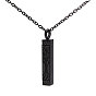 304 Stainless Steel Rectangle with Tree of Life Pendant Urn Ashes Necklaces
