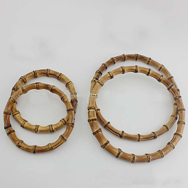 Bamboo Bag Handle, Ring-shaped, Bag Replacement Accessories