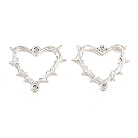 Подвески из сплава в тибетском стиле, готические шипы сердце звенья