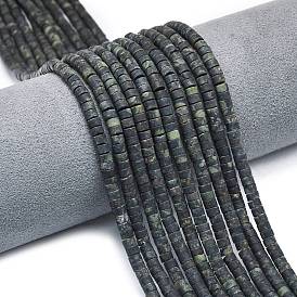 Натуральные пряди камбабы из яшмы, матовые, дисковые бусы, Heishi бусы