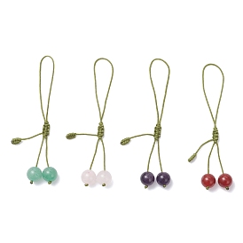4 шт. подвесные украшения из вишневого камня для мобильных аксессуаров