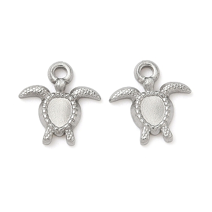 304 Настройки кабошон из нержавеющей стали кулон, черепаха