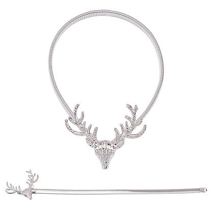 Vorhang Raffhalter, Legierungsfeder Design, Geeignet für die meisten Vorhänge, einfach zu bedienen, Hirsch