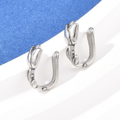 Цветок розы 316 клипса из нержавеющей стали на кольцах для носа