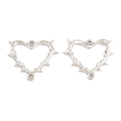 Подвески из сплава в тибетском стиле, готические шипы сердце звенья