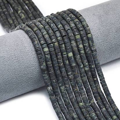 Натуральные пряди камбабы из яшмы, матовые, дисковые бусы, Heishi бусы