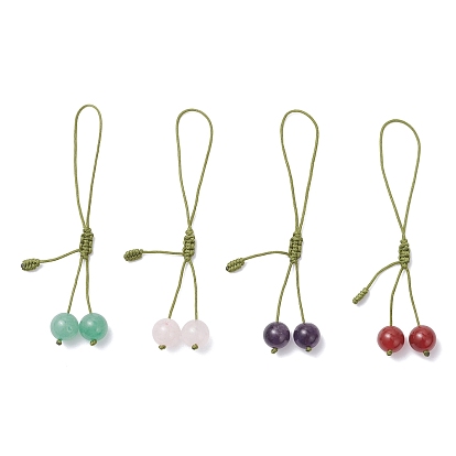 4 шт. подвесные украшения из вишневого камня для мобильных аксессуаров