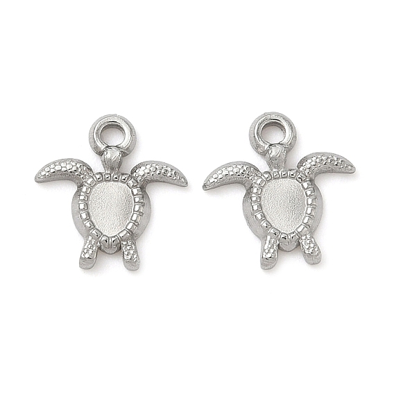 304 Настройки кабошон из нержавеющей стали кулон, черепаха