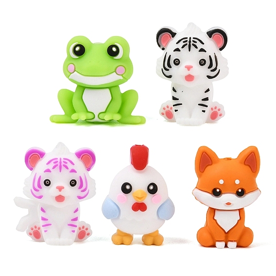 Animals Theme Silicone Beads, Focal Beads