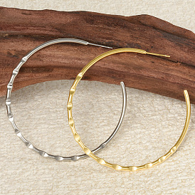 Преувеличенные серьги-гвоздики в форме буквы С из нержавеющей стали