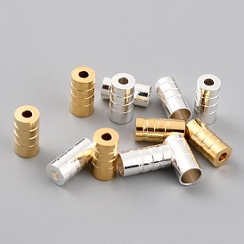 Brass Beads, Long-Lasting Plated, Column