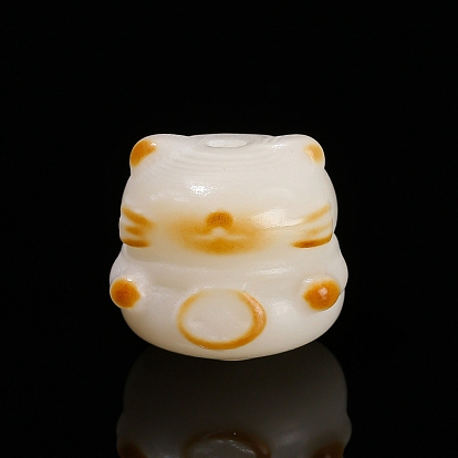 Carved Natural Bodhi Root Beads, Buddha Beads, Lucky Cat