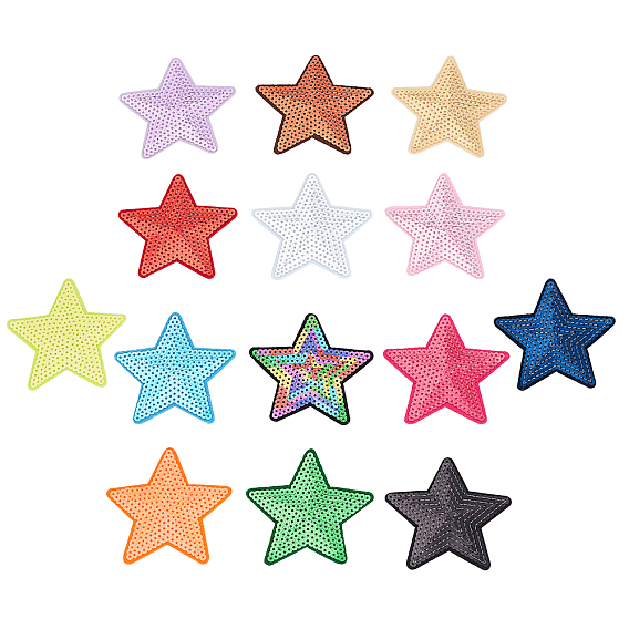 Вышивка нитками пришиваем термоклей на одеяла ткань, с блестка, тканевые аксессуары, аппликация, звезда