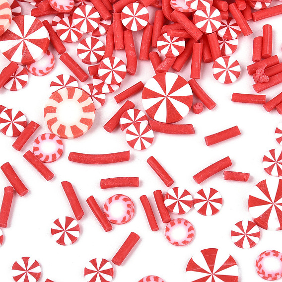 Рождественские кабошоны из полимерной глины ручной работы, разнообразные